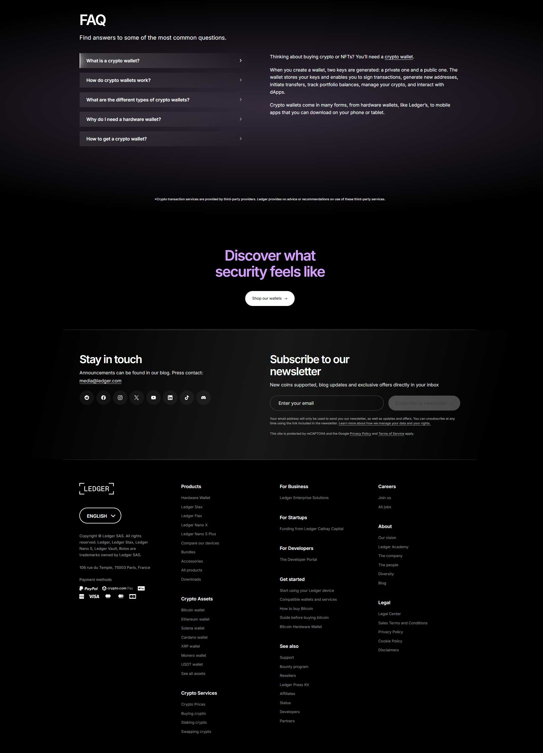 Ledger about